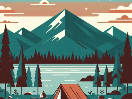 Camping di Alam Bebas dengan Pemandangan Indah