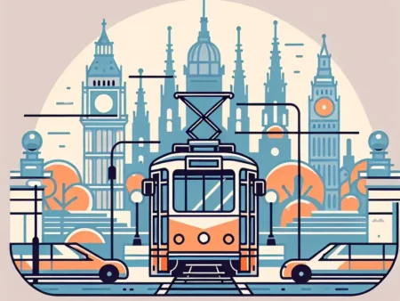 Naik Tram Kota untuk Berkeliling Destinasi Wisata