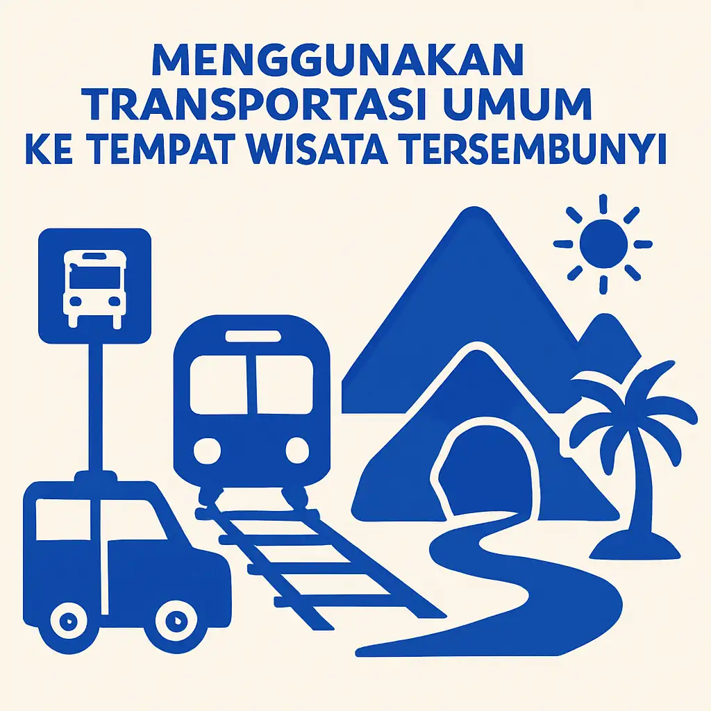 Menggunakan Transportasi Umum ke Tempat Wisata Tersembunyi