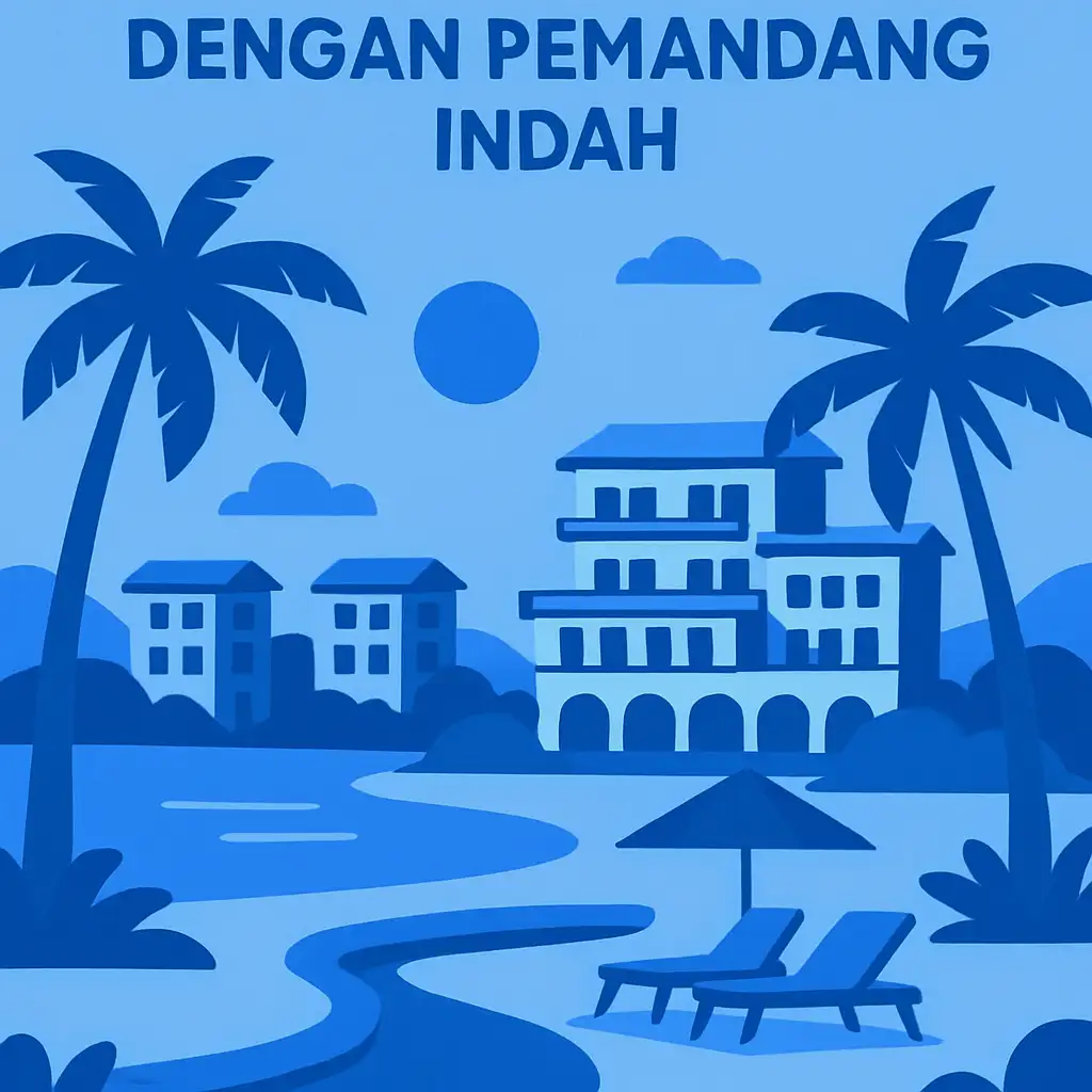 Resort Eksklusif di Tepi Pantai dengan Pemandangan Indah